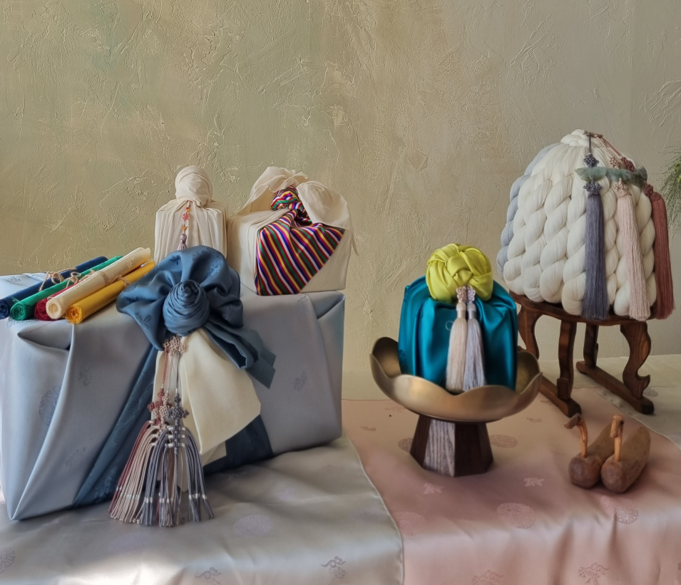 보자기 기본 수업 - 매듭법과 보자기가방 만들기